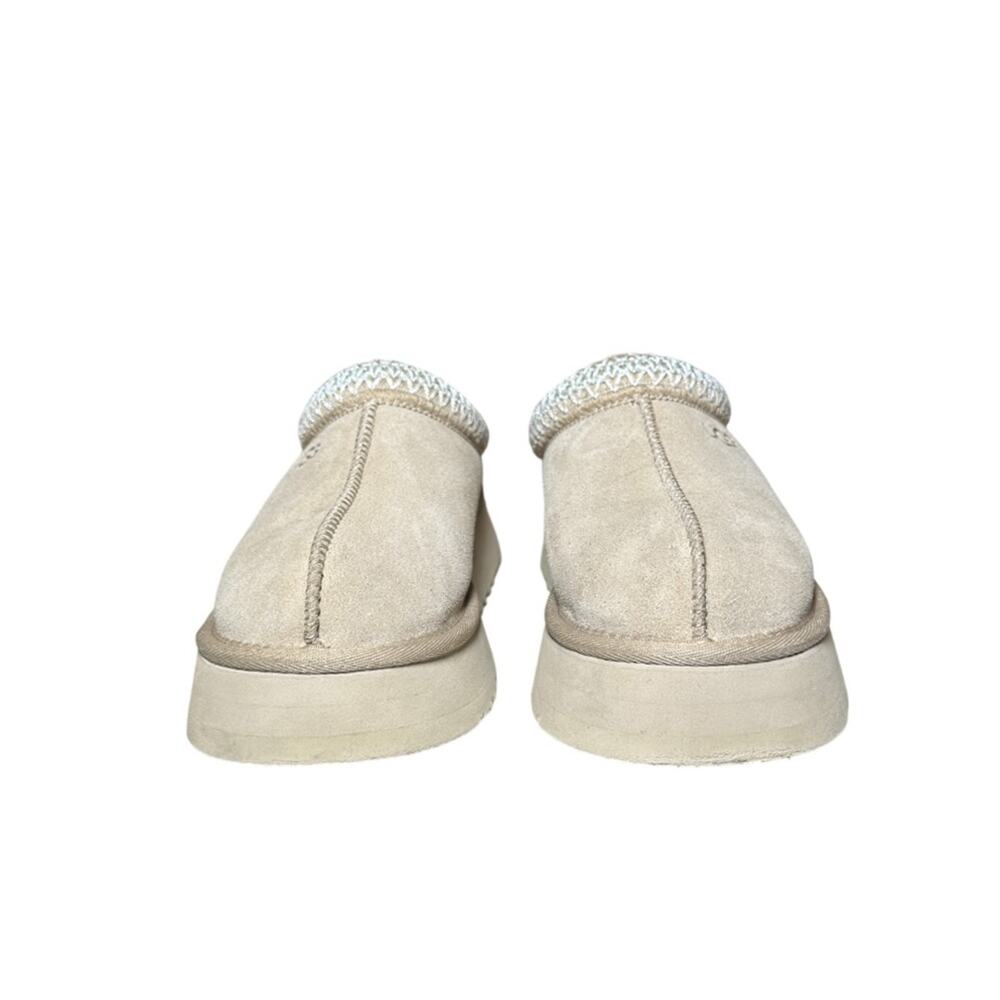 UGG Tazz II Sand Suede Shearling Platform Slippers Women's Size 8 - Picture 4 of 7